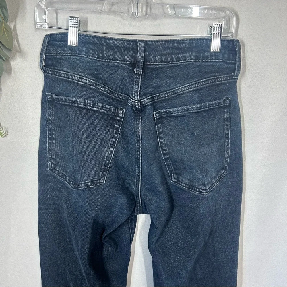 Old Navy | High Rise O.G. Straight Dark Wash Distressed Jeans Women’s Size 6 - Picture 8 of 13